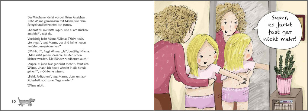 Weitere Ansicht: Wilma und die Windpocken - Das Bilder-Erzählbuch für Kinder, die Windpocken haben oder mehr darüber wissen wollen | Sigrun Eder, Caroline Oblasser, Evi Gasser