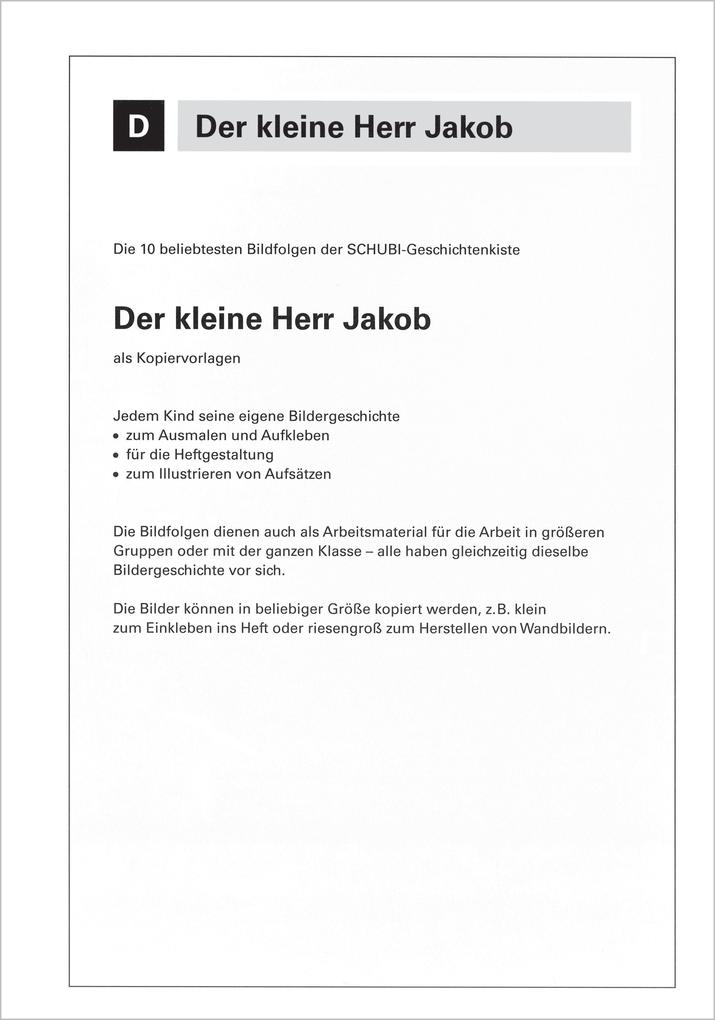 Weitere Ansicht: Der kleine Herr Jakob. Kopiervorlagen | Hans Jürgen Press