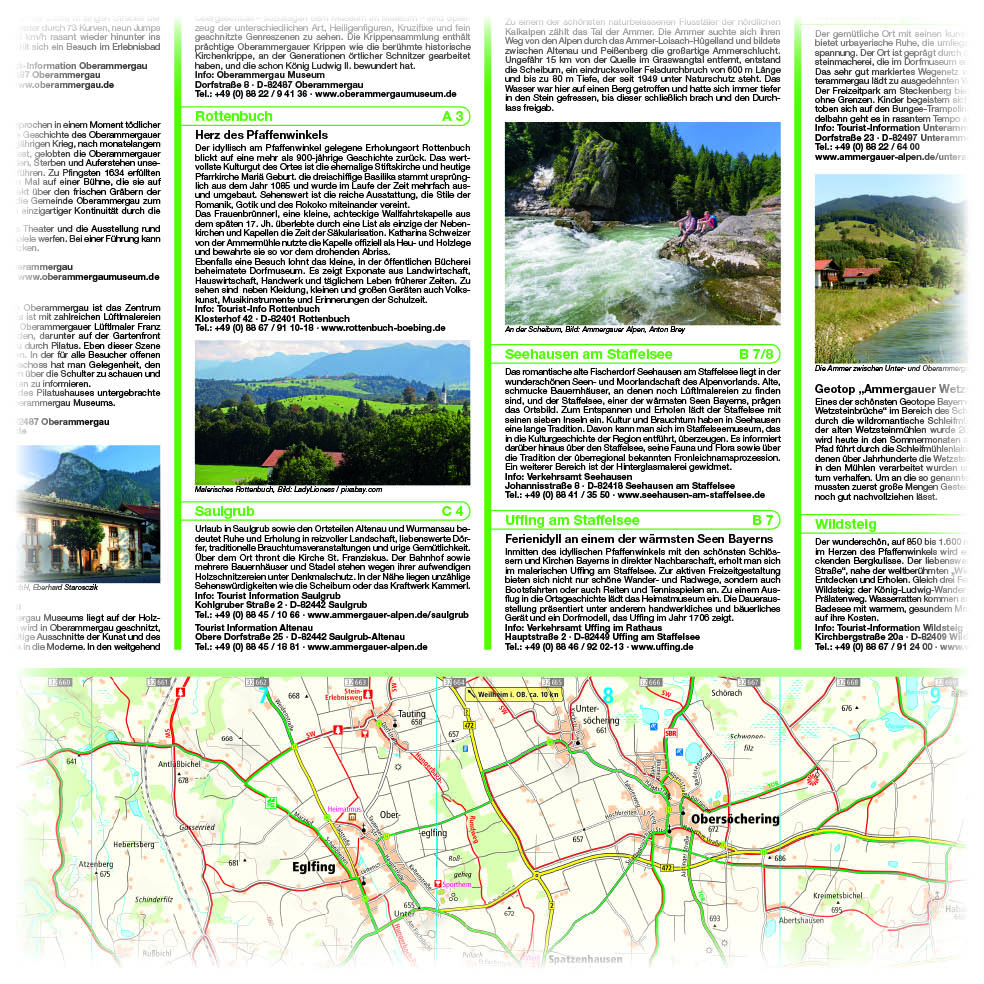 Weitere Ansicht: Ammergau, Garmisch-Partenkirchen, Staffelsee 1:35 000