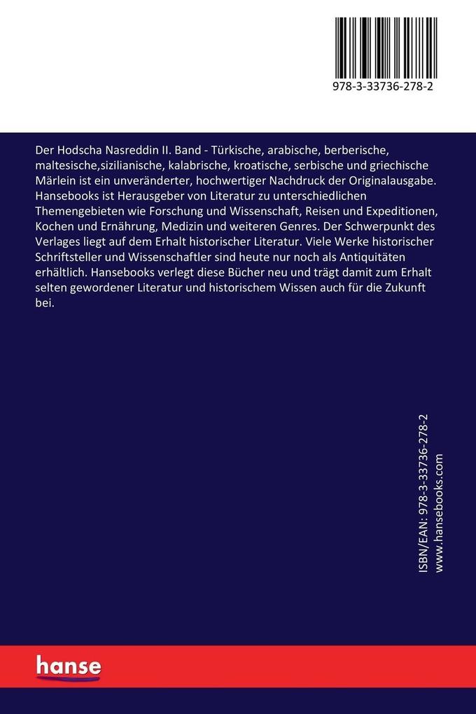 Weitere Ansicht: Der Hodscha Nasreddin II. Band | Albert Wesselski