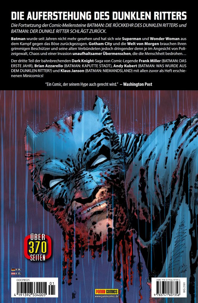 Weitere Ansicht: Batman: Dark Knight III - Die Übermenschen | Frank Miller, Brian Azzarello, Andy Kubert, Klaus Janson
