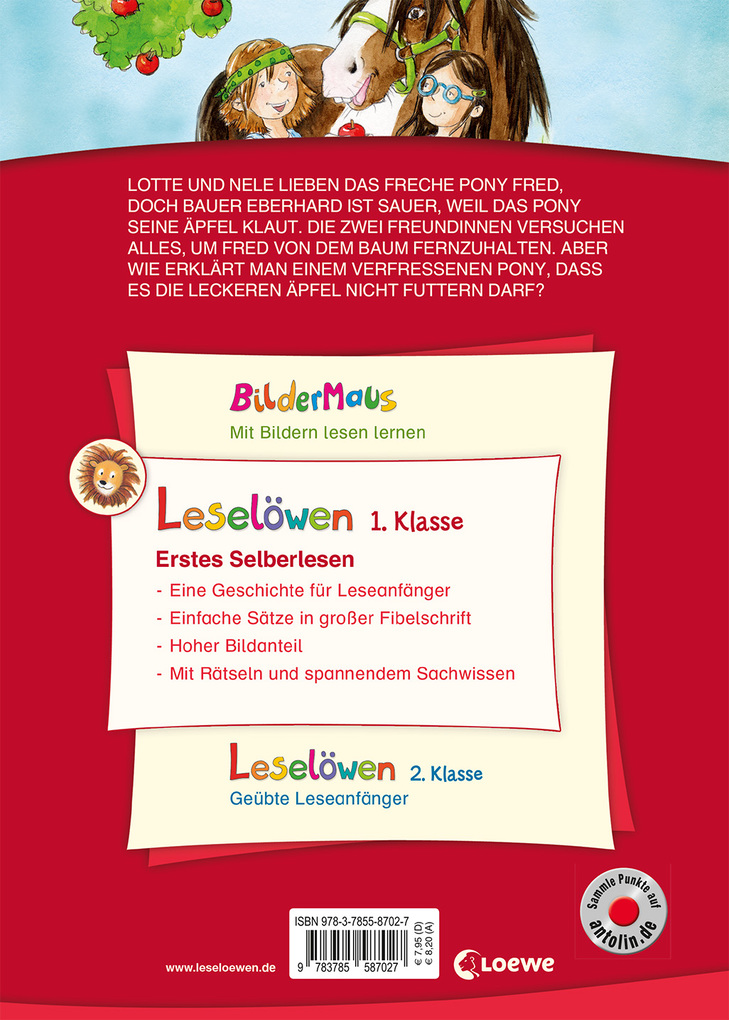 Weitere Ansicht: Leselöwen 1. Klasse - Zwei Freundinnen und ein freches Pony | Katja Richert