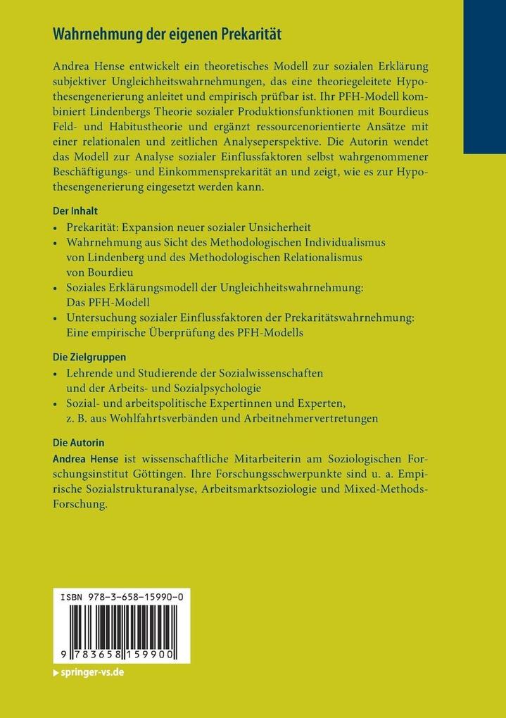 Weitere Ansicht: Wahrnehmung der eigenen Prekarität | Andrea Hense