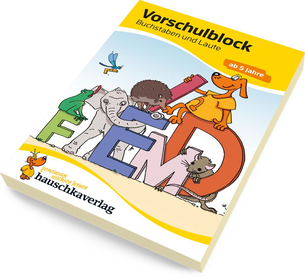 Weitere Ansicht: Vorschulblock - Buchstaben und Laute ab 5 Jahre, A5-Block | Ulrike Maier