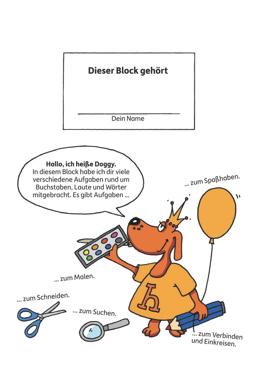 Weitere Ansicht: Vorschulblock - Buchstaben und Laute ab 5 Jahre, A5-Block | Ulrike Maier