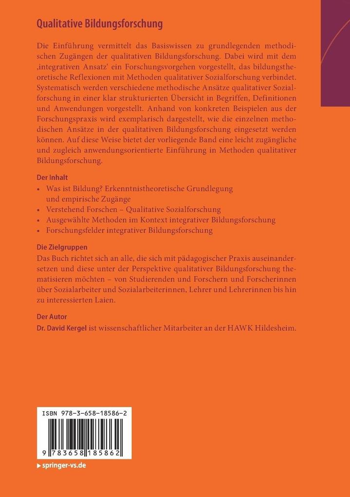 Weitere Ansicht: Qualitative Bildungsforschung | David Kergel
