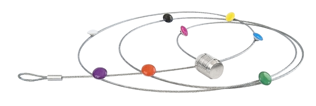 Weitere Ansicht: Fotoleine DOTS 8 Magnete / 150 cm