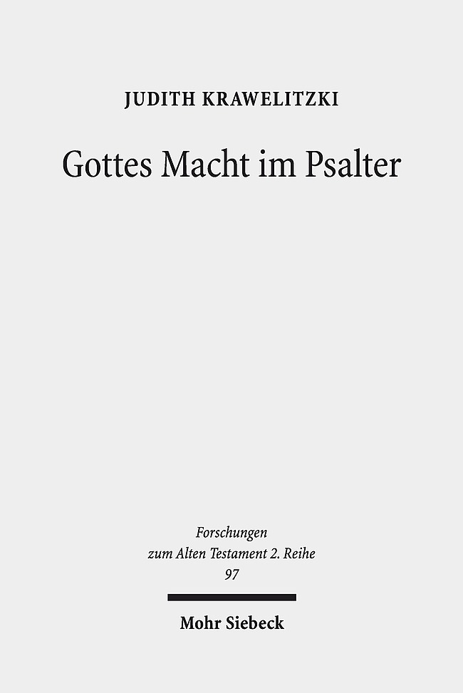 Produktbild: Gottes Macht im Psalter | Judith Krawelitzki