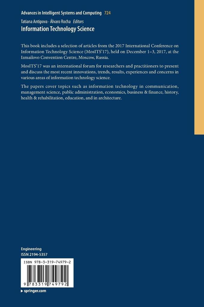 Weitere Ansicht: Information Technology Science