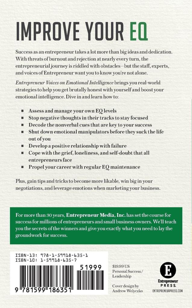 Weitere Ansicht: Entrepreneur Voices on Emotional Intelligence | Inc The Staff Of Entrepreneur Media