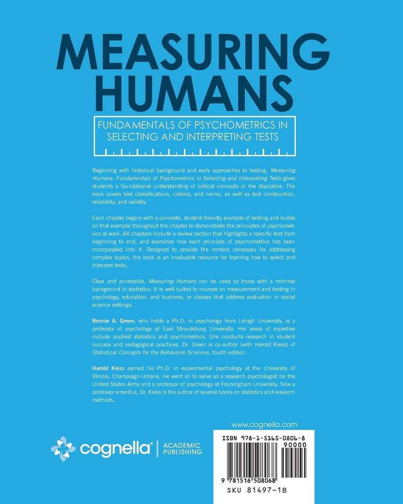 Weitere Ansicht: Measuring Humans | Bonnie A Green, Harold Kiess