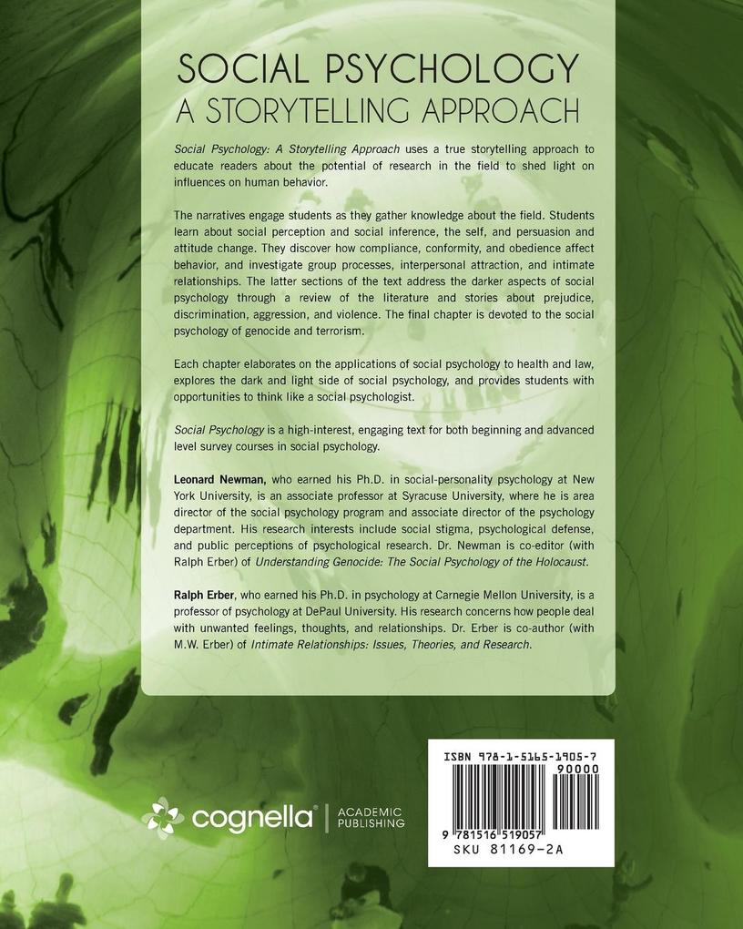 Weitere Ansicht: Social Psychology | Leonard Newman, Ralph Erber