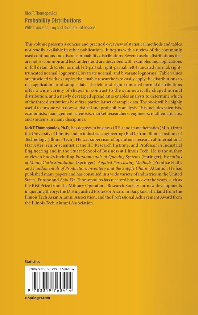 Weitere Ansicht: Probability Distributions | Nick T. Thomopoulos