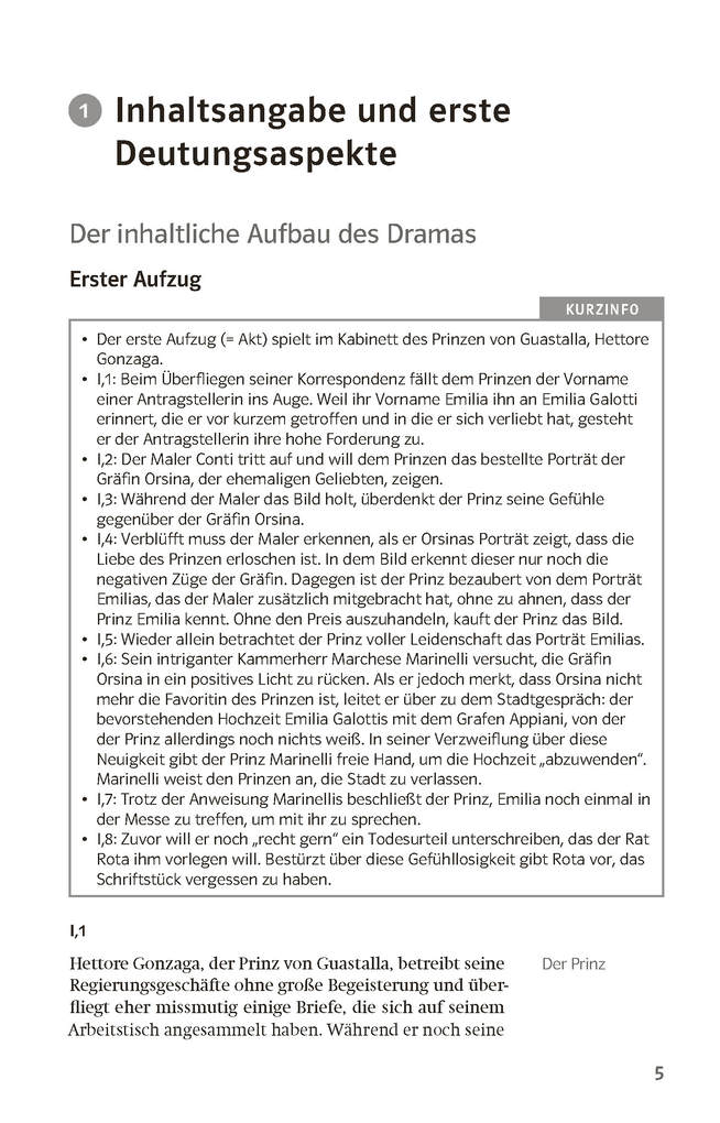 Weitere Ansicht: Lektürehilfen Gotthold Ephraim Lessing "Emilia Galotti" | Wolf Dieter Hellberg