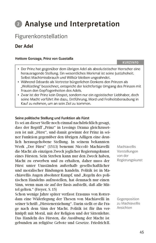 Weitere Ansicht: Lektürehilfen Gotthold Ephraim Lessing "Emilia Galotti" | Wolf Dieter Hellberg