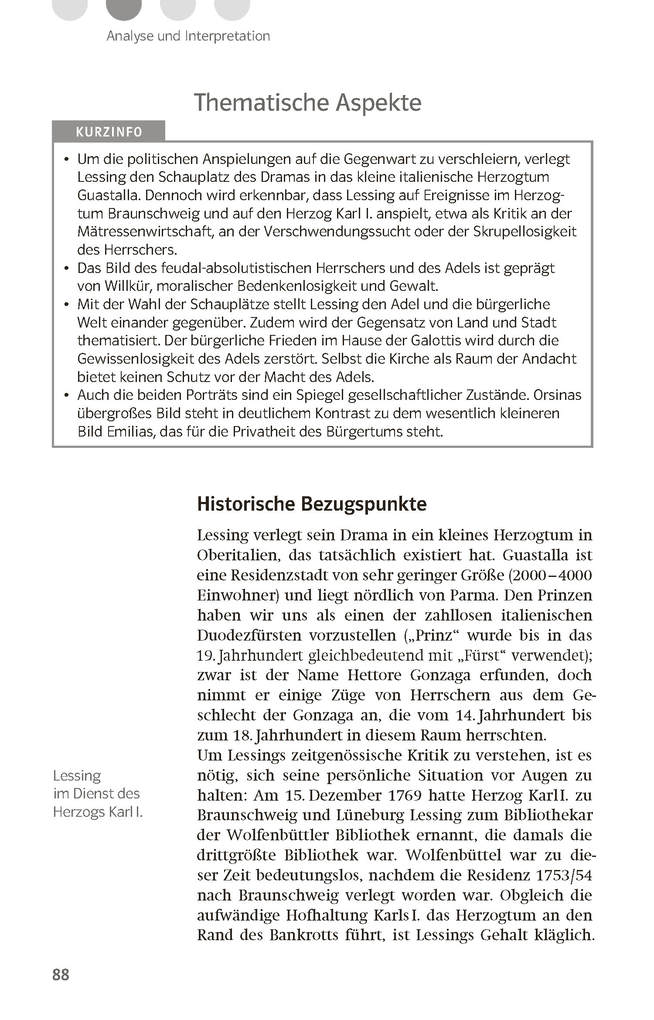 Weitere Ansicht: Lektürehilfen Gotthold Ephraim Lessing "Emilia Galotti" | Wolf Dieter Hellberg