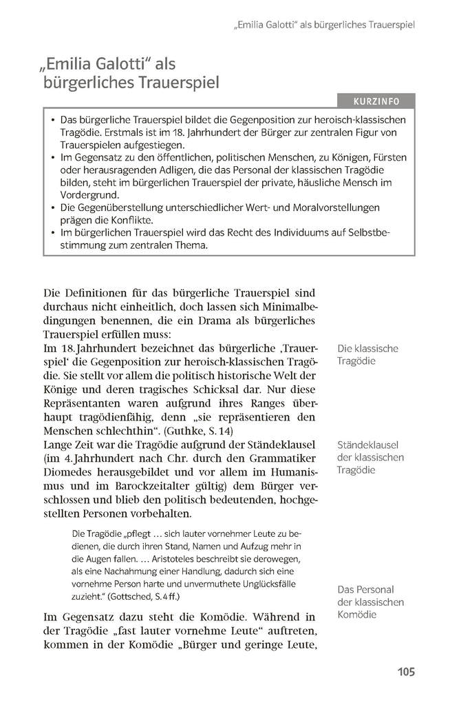 Weitere Ansicht: Lektürehilfen Gotthold Ephraim Lessing "Emilia Galotti" | Wolf Dieter Hellberg