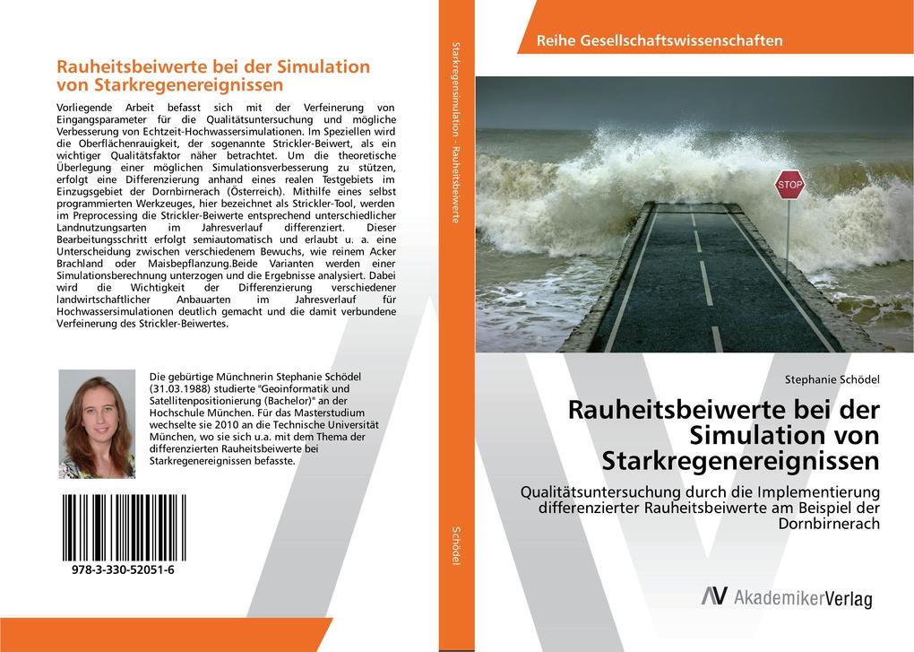 Produktbild: Rauheitsbeiwerte bei der Simulation von Starkregenereignissen | Stephanie Schödel