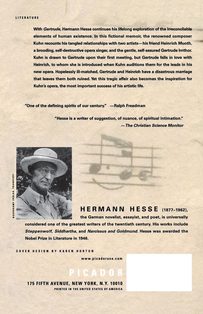 Weitere Ansicht: Gertrude | Hermann Hesse