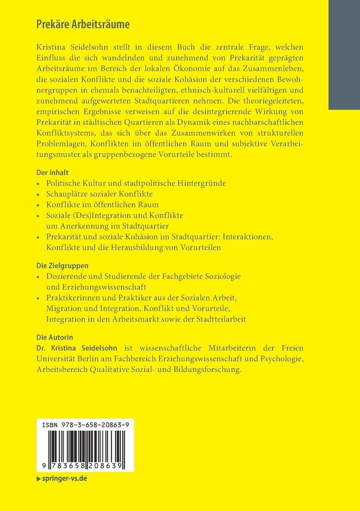 Weitere Ansicht: Prekäre Arbeitsräume | Kristina Seidelsohn