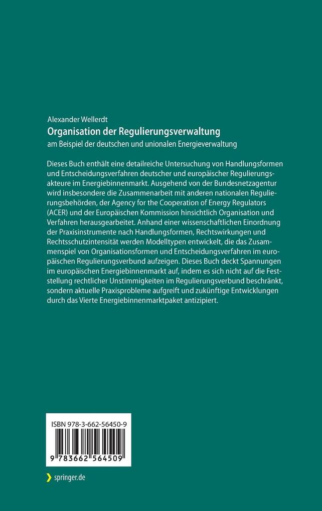 Weitere Ansicht: Organisation der Regulierungsverwaltung | Alexander Wellerdt