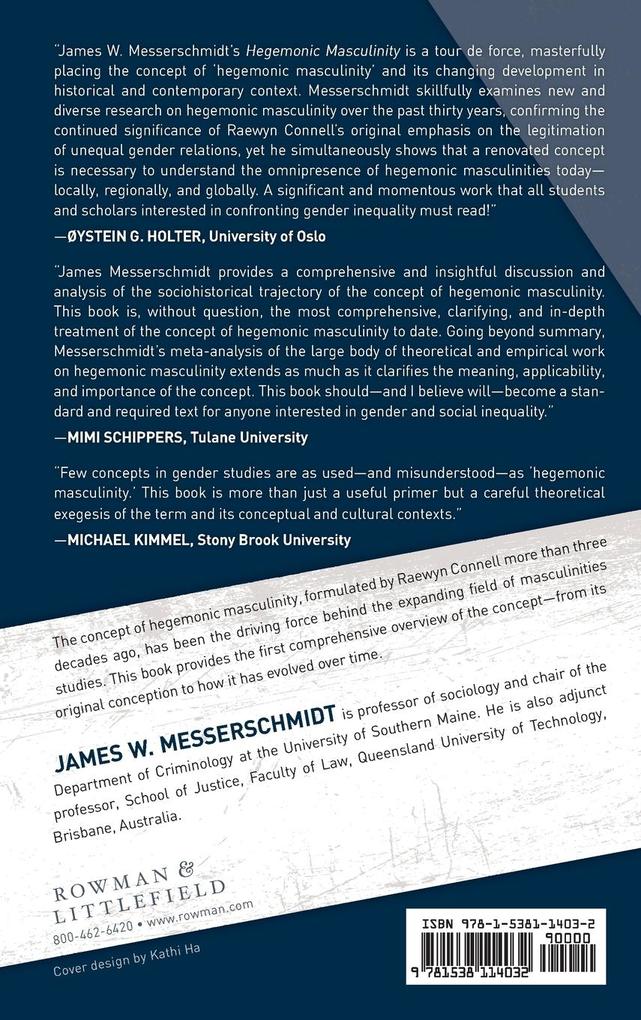 Weitere Ansicht: Hegemonic Masculinity | James W. Messerschmidt