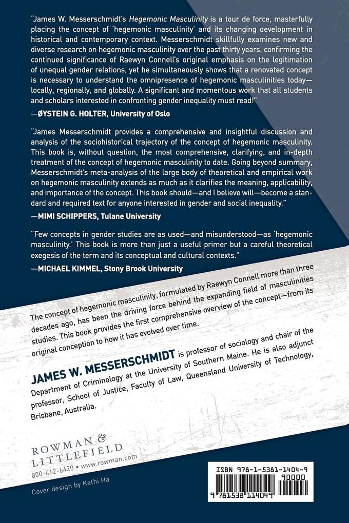 Weitere Ansicht: Hegemonic Masculinity | James W. Messerschmidt