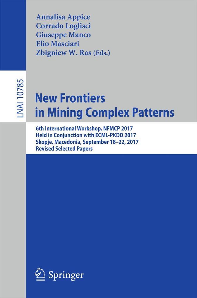 Produktbild: New Frontiers in Mining Complex Patterns