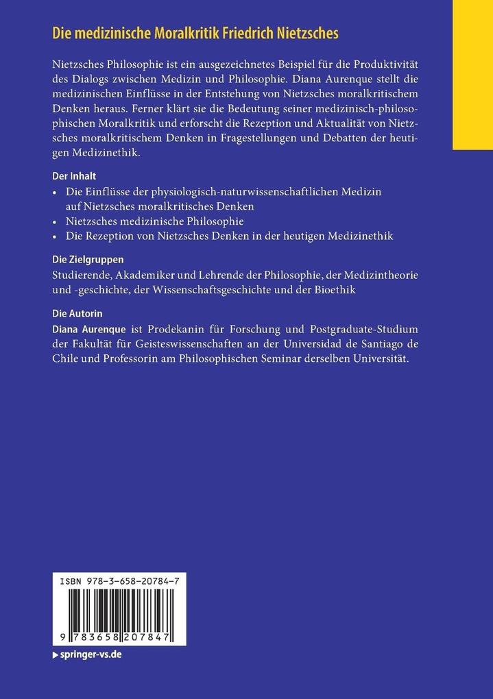 Weitere Ansicht: Die medizinische Moralkritik Friedrich Nietzsches | Diana Aurenque