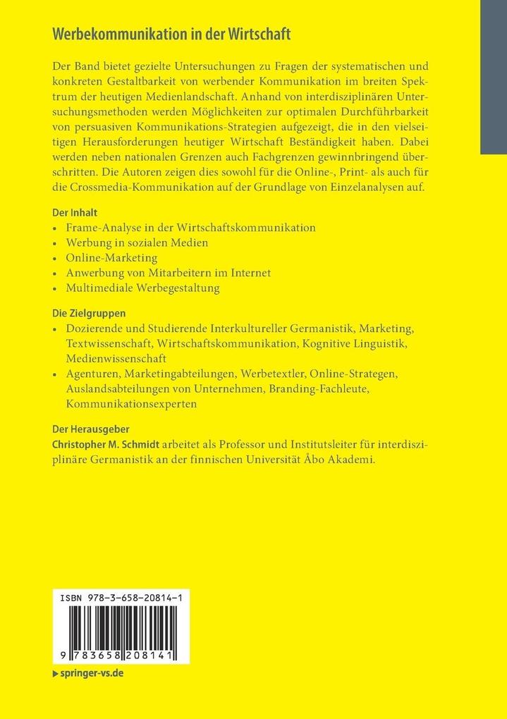 Weitere Ansicht: Werbekommunikation in der Wirtschaft