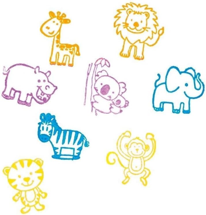 Weitere Ansicht: Stempel Wilde Tiere (8 Stempel)