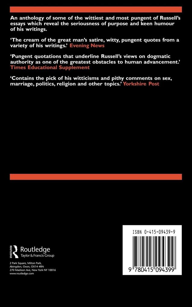 Weitere Ansicht: Russell's Best | Bertrand Russell