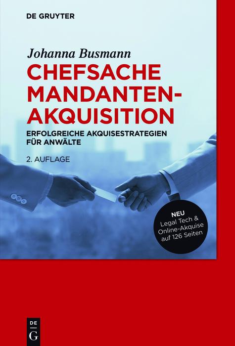 Produktbild: Chefsache Mandantenakquisition | Johanna Busmann