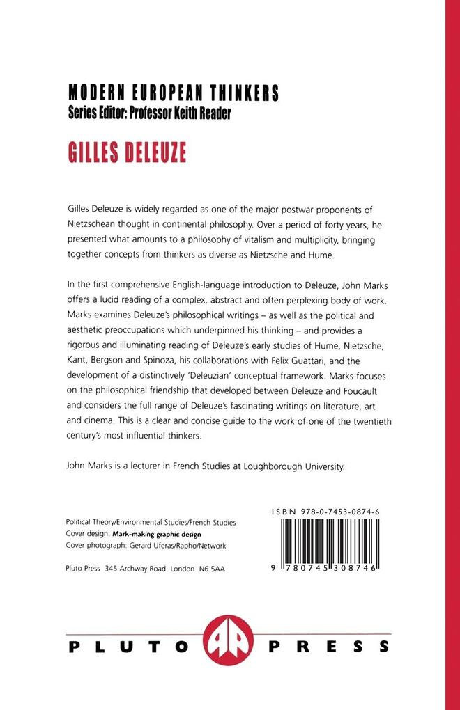 Weitere Ansicht: Gilles Deleuze | John Marks