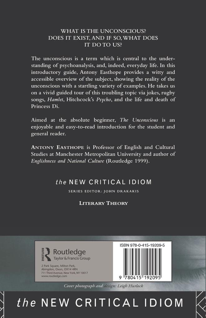 Weitere Ansicht: The Unconscious | Anthony Easthope