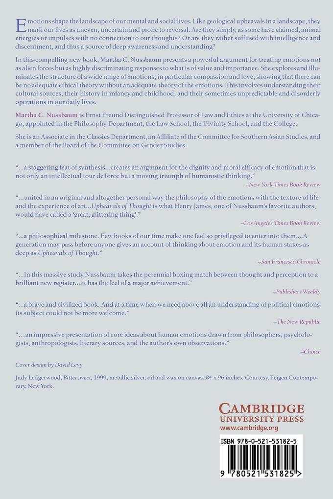 Weitere Ansicht: Upheavals of Thought | Martha C. Nussbaum