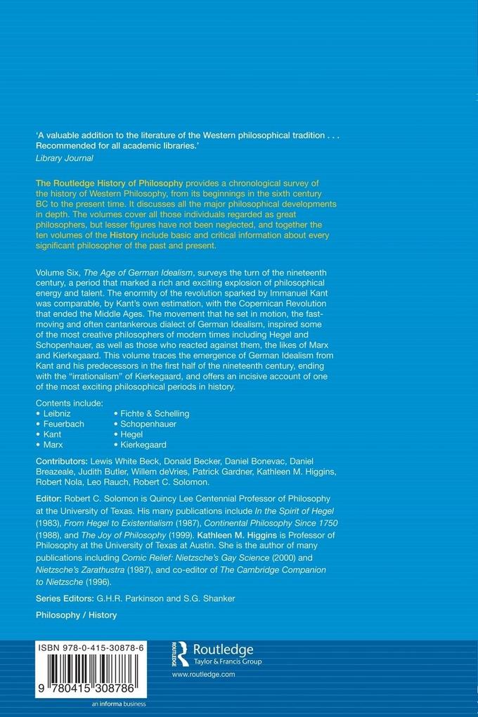 Weitere Ansicht: The Age of German Idealism