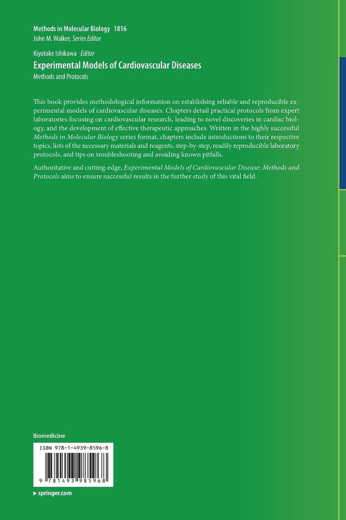 Weitere Ansicht: Experimental Models of Cardiovascular Diseases