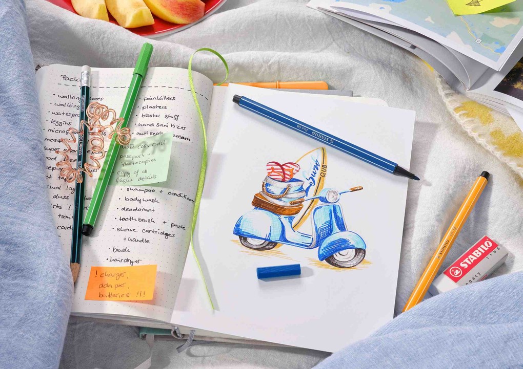 Weitere Ansicht: STABILO Fineliner + Filzstift Fineliner & Filzstifte point 88 + Pen 68, 10er Set - Neonfarben