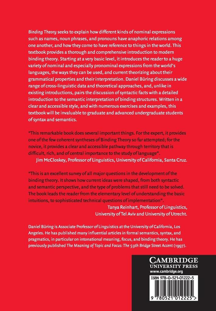 Weitere Ansicht: Binding Theory | Daniel Büring