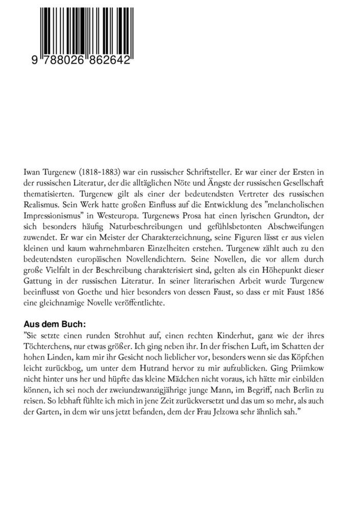 Weitere Ansicht: Faust | Iwan Sergejewitsch Turgenew, Friedrich von Bodenstedt
