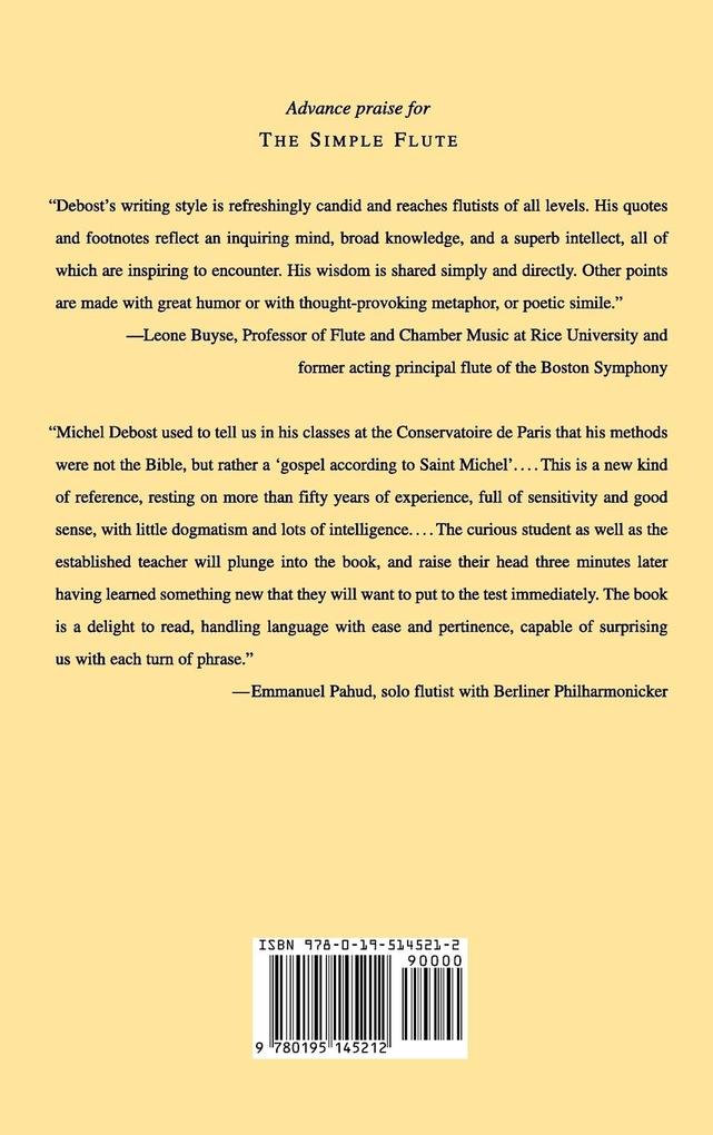 Weitere Ansicht: The Simple Flute | Michel Debost