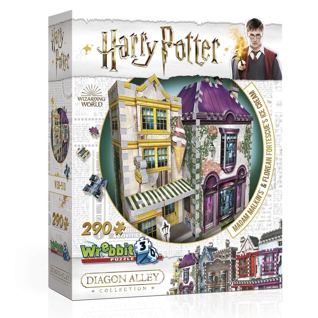 Weitere Ansicht: Madam Malkin's Anzüge & Florean Fortescue's Eissalon - Harry Potter. Puzzle 290 Teile