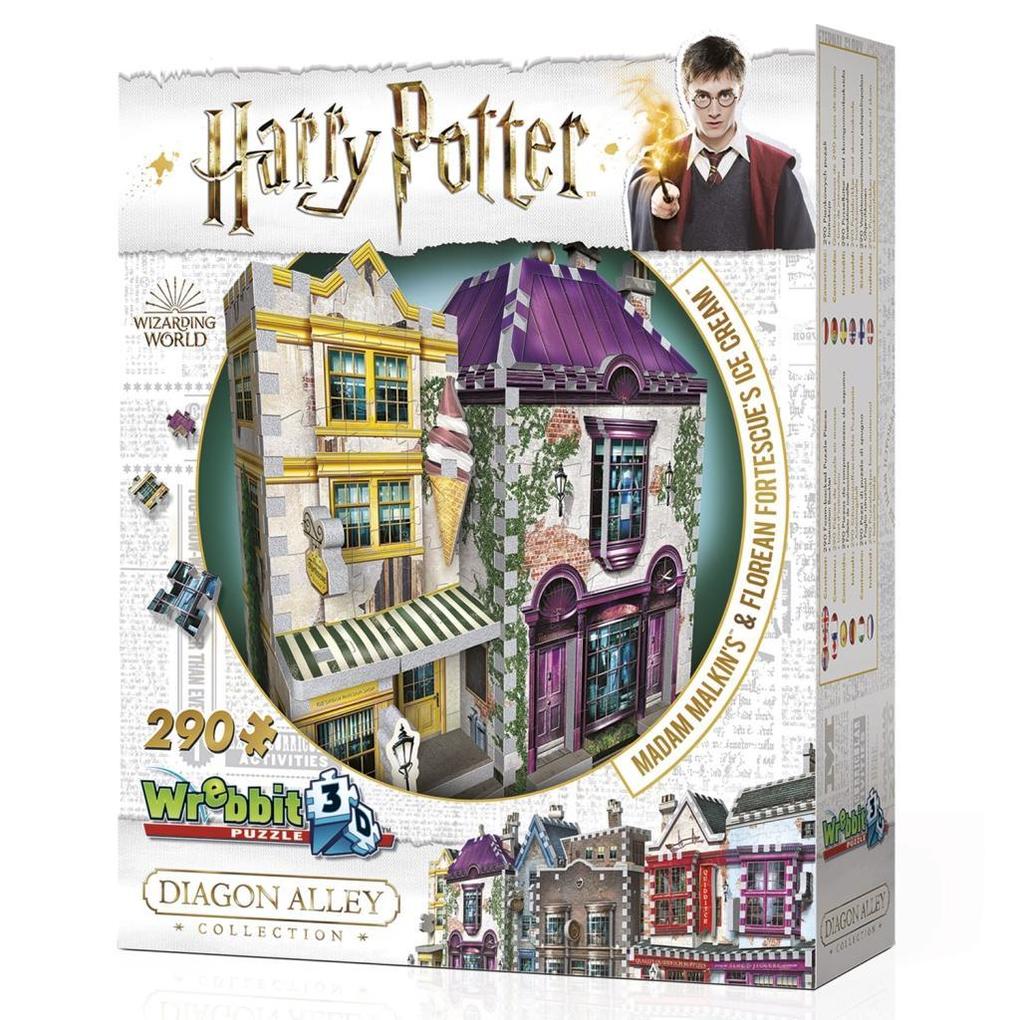 Weitere Ansicht: Madam Malkin's Anzüge & Florean Fortescue's Eissalon - Harry Potter. Puzzle 290 Teile