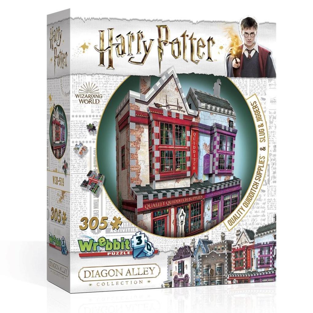 Weitere Ansicht: Qualitäts Quidditch Shop & Apotheke - Harry Potter / Quality Quidditch Supplies. Puzzle 305 Teile