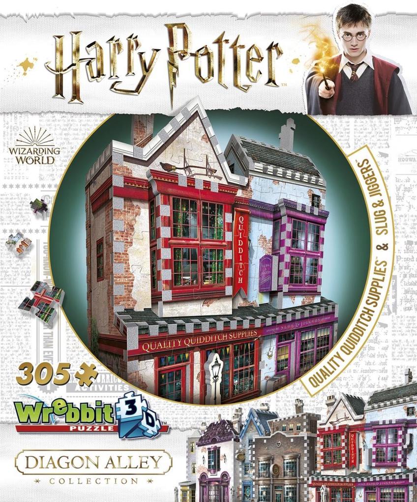 Weitere Ansicht: Qualitäts Quidditch Shop & Apotheke - Harry Potter / Quality Quidditch Supplies. Puzzle 305 Teile
