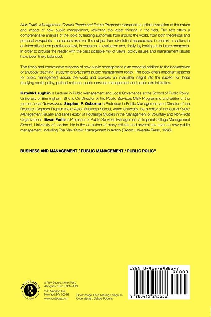 Weitere Ansicht: New Public Management