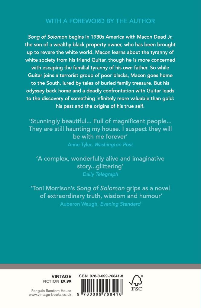 Weitere Ansicht: Song of Solomon | Toni Morrison