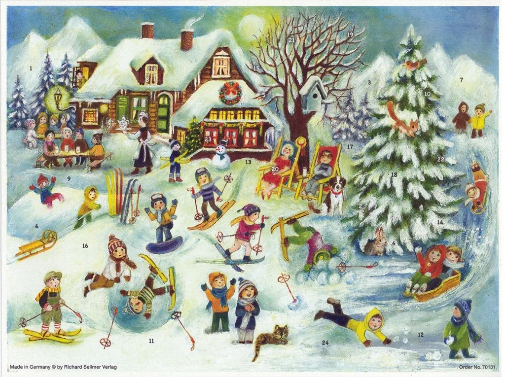 Produktbild: Adventskalender "Skihütte" | Elsbeth Nerger