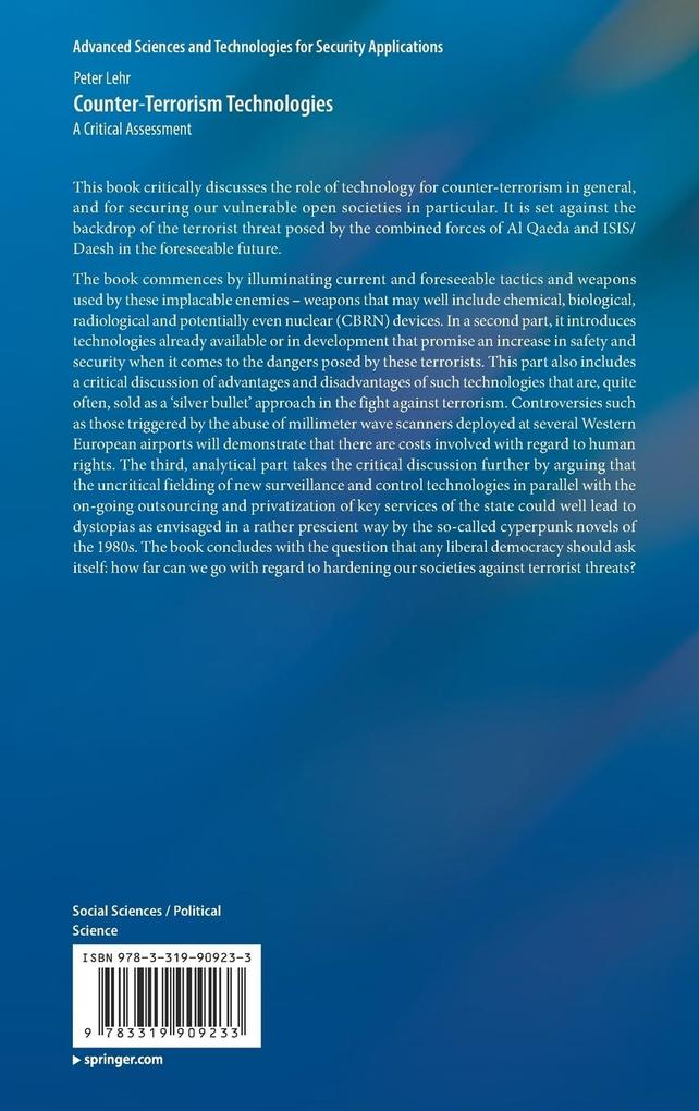 Weitere Ansicht: Counter-Terrorism Technologies | Peter Lehr